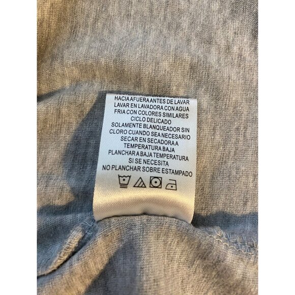 Disney Stitch Ohana Means Family Heather Gray Womens Crop Top XXL Y2K Workout - Picture 5 of 9